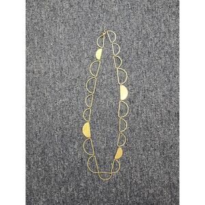 Silpada KR Collection Half-Moon 32” Hammered Brass with Lobster Clasp